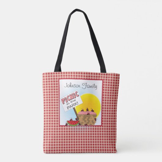 Tote Bag Pique-nique dans le parc (Dos)