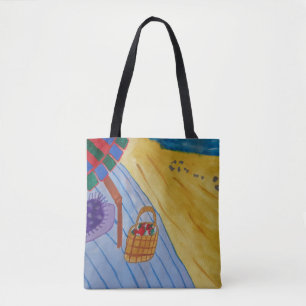 Tote Bag Pique-Nique Sur La Plage
