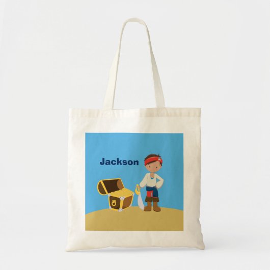 Tote Bag Pirate Boy Summer Beach Enfants Monogram Pool (Devant)