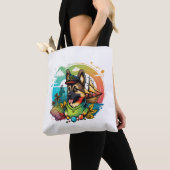 Tote Bag Pirate de chien berger allemand (De près)