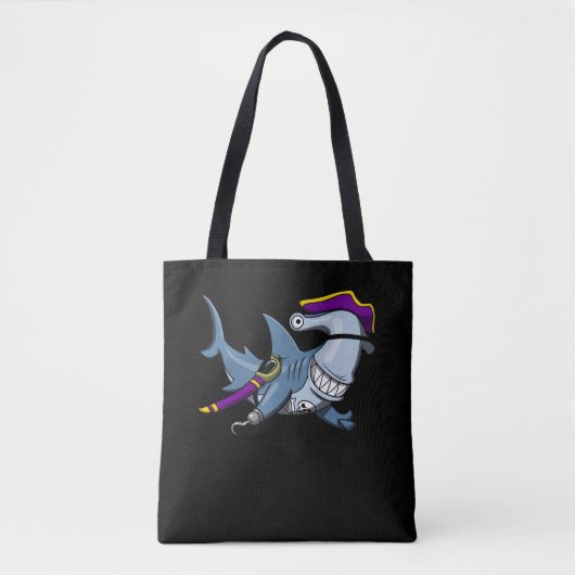 Tote Bag Pirate de requin-marteau Océan (Devant)