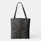Tote Bag Pirate d'or noir Motif (Dos)