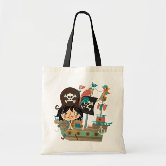 Tote Bag Pirate et bateau de pirate (Devant)