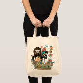 Tote Bag Pirate et bateau de pirate (Devant (produit))