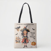 Tote Bag Pirate Halloween bonbons Trick ou traitement (Devant)
