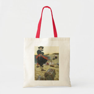 Tote Bag Pirates de légende, William Kidd enterrant un trés