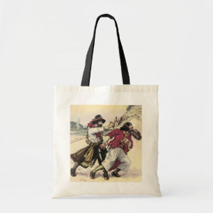Tote Bag Pirates Vintage, Duel jusqu'à la mort sur la plage
