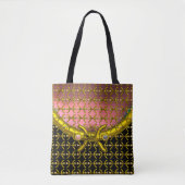 Tote Bag PISCES OR ZODIAC BIJOUX D'ANNIVERSAIRE, PEARLS ros (Devant)