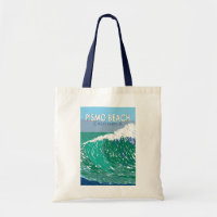 Pismo Beach California Travel Art Vintage