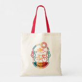 Tote Bag Piste cyclable Retro Vancouver. (Dos)