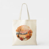 Tote Bag Piste d'automne dorée (Dos)