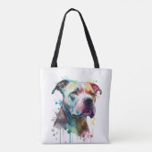 Tote Bag Pitbull vibrante: un toque de vida (Dos)