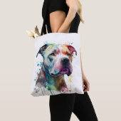 Tote Bag Pitbull vibrante: un toque de vida (De près)