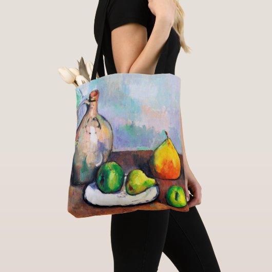 Tote Bag Pitcher et Fruit, Paul Cezanne (De près)