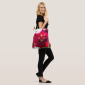 Tote Bag Pivoine rouge (Sur le modèle)