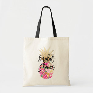 Tote Bag PixDezines Aloha Ananas+Faux Or