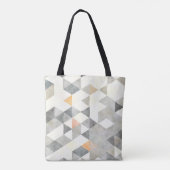 Tote Bag PixDezines Boho géométrique / Triangles Motif (Dos)