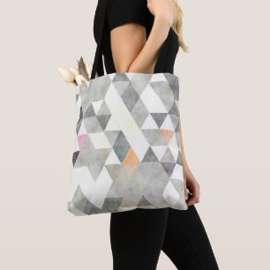 Tote Bag PixDezines Boho géométrique / Triangles Motif