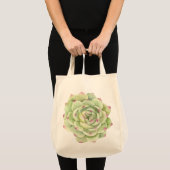 Tote Bag PixDezines Desert Rose, Verdure Succulente (Devant (produit))