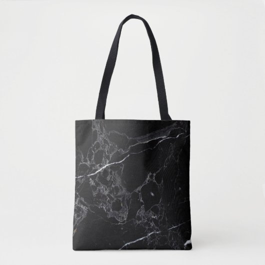 Tote Bag PixDezines MARBRE NOIR (Devant)