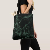Tote Bag PixDezines MARBRE VERT FONCÉ (De près)