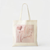Tote Bag PixDezines Matron of Honor/Faux Rose Gold Script (Devant)