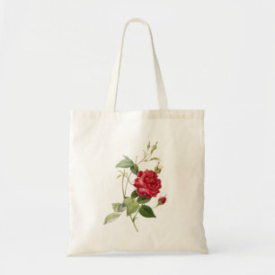 Tote Bag PixDezines Red Roses/Redoute Illustration/