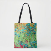 Tote Bag PixDezines Van Gogh Turquoise Irises/St. Remy (Devant)