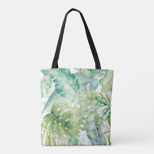 Tote Bag PixDezines Verdure, Monstère Tropicale (Dos)