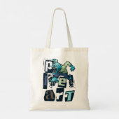 Tote Bag Pixel art et monstre (Dos)