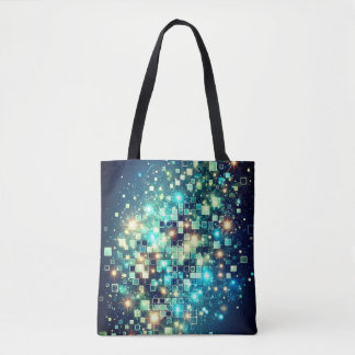 Tote Bag Pixel Bokeh