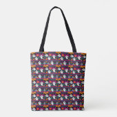 Tote Bag Pixel Ghosts Halloween Sweer Motif (Dos)