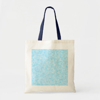 Tote Bag Pixellisation Mosaïque Bleue