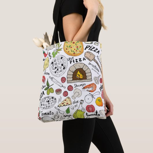 Tote Bag Pizza (De près)