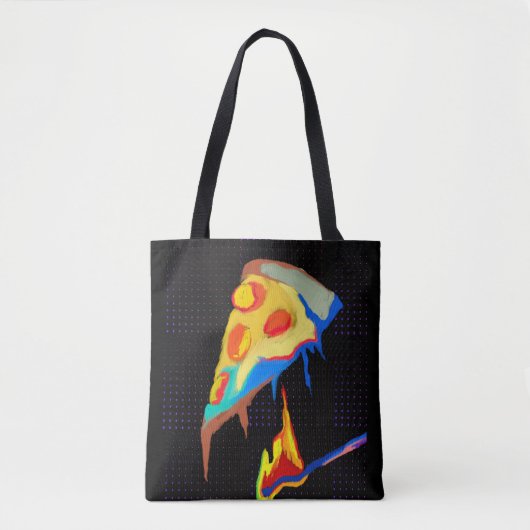 Tote Bag pizza chaud (Devant)