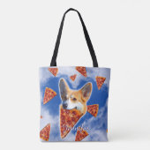 Tote Bag Pizza de Chien de Corgi (Dos)