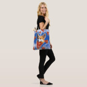 Tote Bag Pizza de Chien de Corgi (Sur le modèle)
