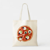 Tote Bag Pizza Mozzarella aux Tomates et Basilic (Dos)
