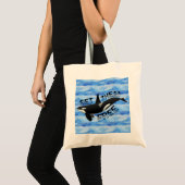 Tote Bag "Placez-les librement" orque (Devant (produit))