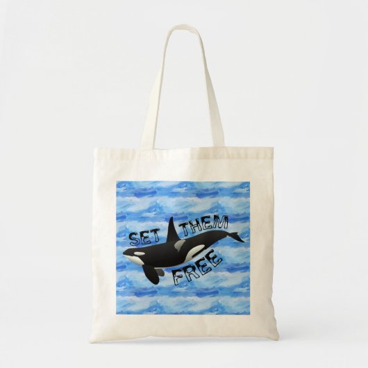 Tote Bag "Placez-les librement" orque (Devant)