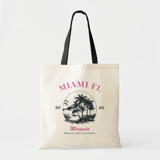 Tote Bag Plage Bachelorette Filles Week-end Voyage sur mesu (Devant)