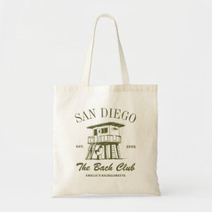 Tote Bag Plage Bachelortie Partie Vintage Tour de garde à v