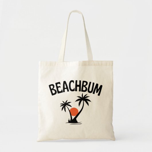 Tote Bag Plage Beachbum Été (Devant)