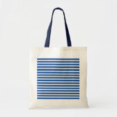 Tote Bag Plage Bleue Bleue Blanche (Devant)