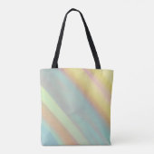 Tote Bag Plage Côtière Bleu Vert Initiales (Dos)