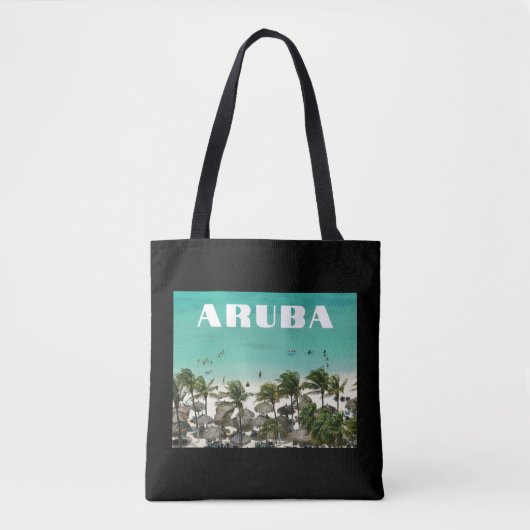Tote Bag Plage d'Aruba Caribbean Island (Devant)