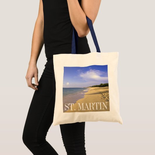 Tote Bag Plage de Baie Longue, St-Martin (Devant (produit))