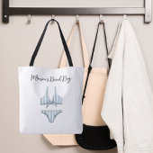 Tote Bag Plage de bikini bleu