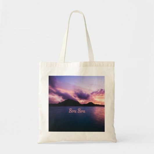 Tote Bag Plage de Bora Bora Suset Island (Devant)