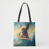 Tote Bag Plage de Bulldog (Devant)